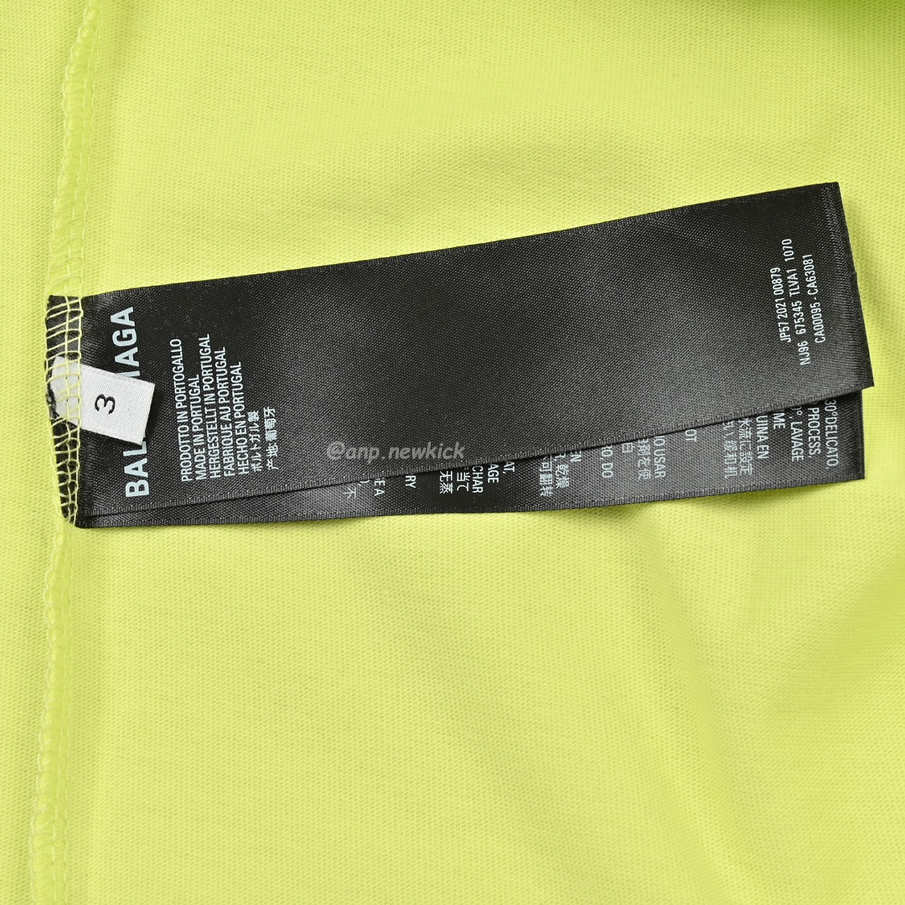 Balenciaga 23ss Tape Printed Overlapping T Shirt (6) - www.newkick.vip
